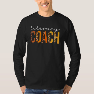 Camiseta Treinador de Alfabetização Esquadrão Leopardo Fofo