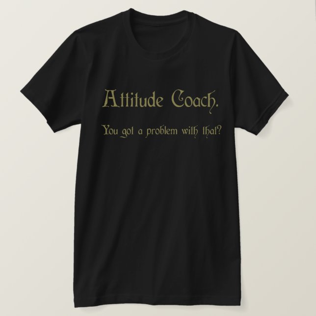 Camiseta Treinador de atitude (Frente do Design)