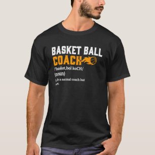 Camiseta Treinador de Basquete Apreciação Engraçada Coa de 