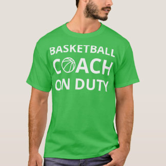 Camiseta Treinador de basquete em serviço I