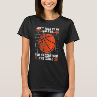 Camiseta Treinador de basquetebol pratica esporte Hoop Girl
