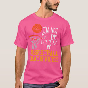 Camiseta Treinador de basquetebol Voice Engraçado de Basque