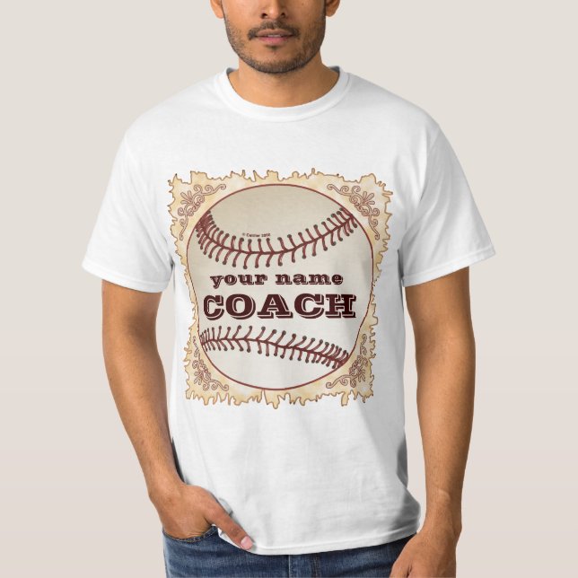 Camiseta Treinador de beisebol  (Frente)