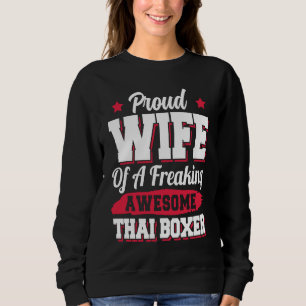 Camiseta Treinador de Boxe Esposa Boxer Tailandesa