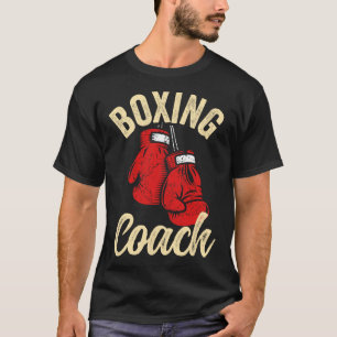 Camiseta Treinador de boxe legal Luvas vermelhas Kickboxing