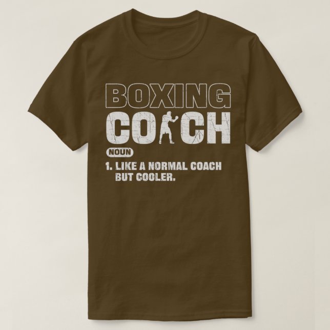 Camiseta Treinador De Boxing Como Um Treinador Normal Mas M (Frente do Design)