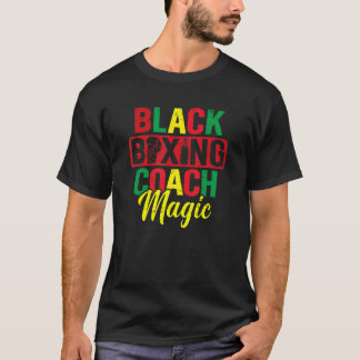 Camiseta Treinador de Boxing Negro Magic African American B