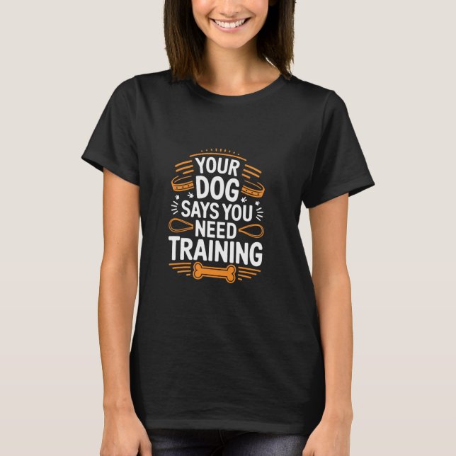 Camiseta Treinador de Cachorro Engraçado (Frente)