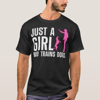 Camiseta Treinador De Cachorros Para Mulheres Ensinando Amo
