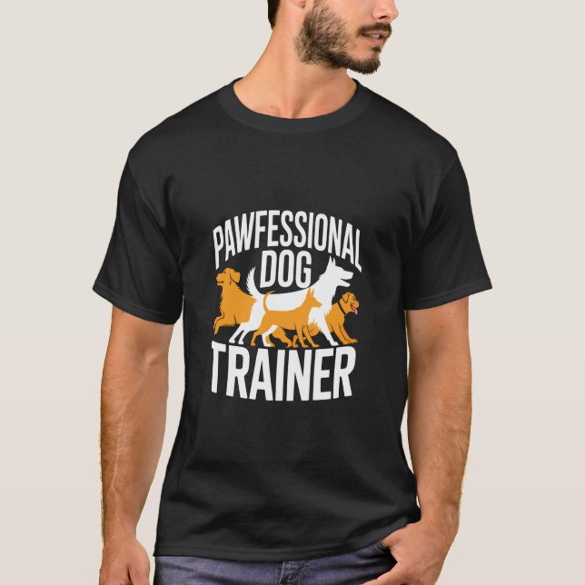 Camiseta Treinador de Cães Profissional (Frente)