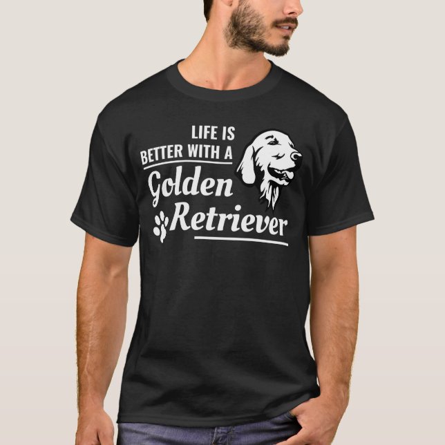 Camiseta Treinador de Cães Treinador Ouro Retriever Engraça (Frente)
