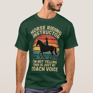 Camiseta Treinador De Cavalo Nao Estou Gritando Amor Cavalg