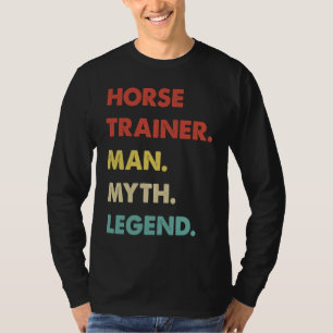 Camiseta Treinador de Cavalos Homem Mito Lenda 1