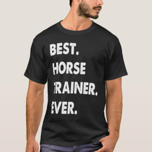 Camiseta Treinador de Cavalos Profissão Melhor Treinador de