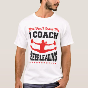 Camiseta Treinador de Cheer Cheerleading Você Não Me Assust