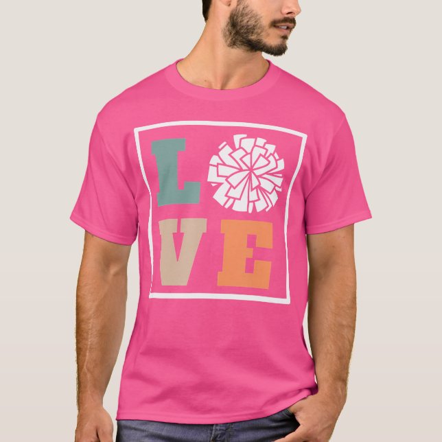 Camiseta Treinador de Cheerleading Amor Cheer (Frente)