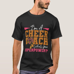 Camiseta Treinador de Cheerleading Cheer Eu Sou Um Treinado