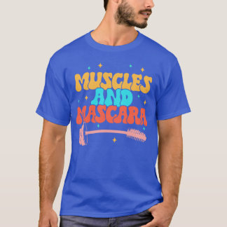 Camiseta Treinador de condicionamento físico musculoso e ma