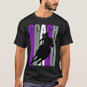 Camiseta Treinador de Cowgirl Roxa - Instrução de Corrida d