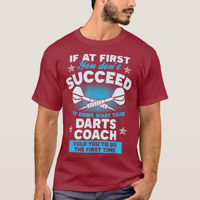Camiseta Treinador de Darts bem-sucedido (Frente)