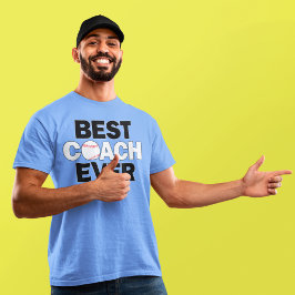Camiseta Treinador de Equipe Esportiva Masculina de Beisebo