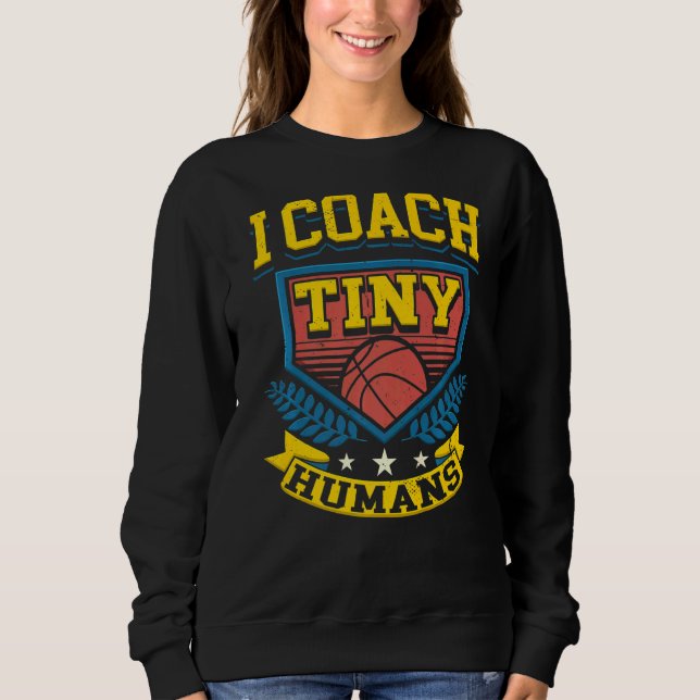 Camiseta Treinador de Esportes da Equipe de Basquete Humans (Frente)