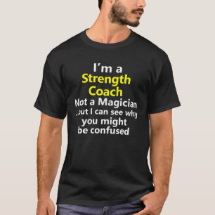 Camiseta Treinador de Força Emprego Carreira Ginásio Fitnes