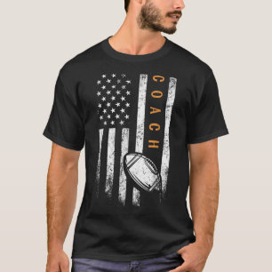 Camiseta Treinador de Futebol Americano Flag Futebol Traine
