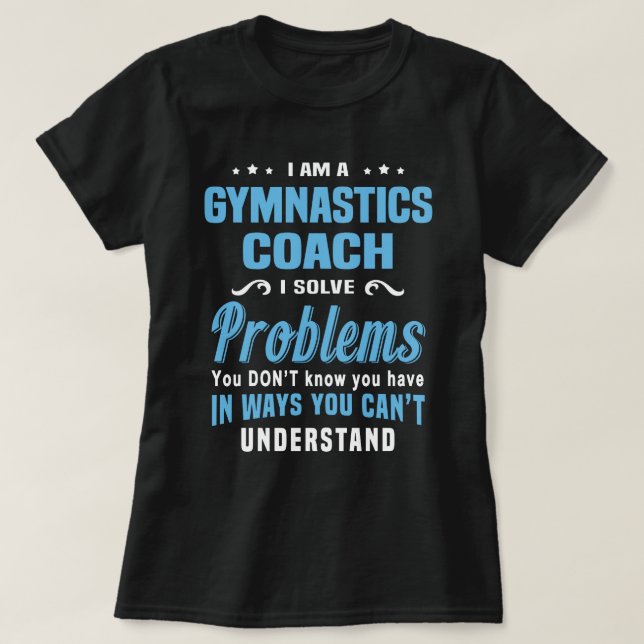 Camiseta Treinador de ginástica (Frente do Design)