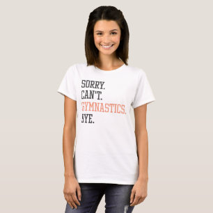 Camiseta Treinador de ginástica, desculpe não pode ginástic