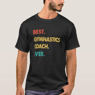 Camiseta Treinador de ginástica Retro Melhor Treinador de g