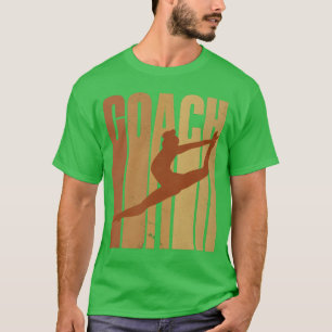 Camiseta Treinador de Ginástica Silhueta Retro amigos
