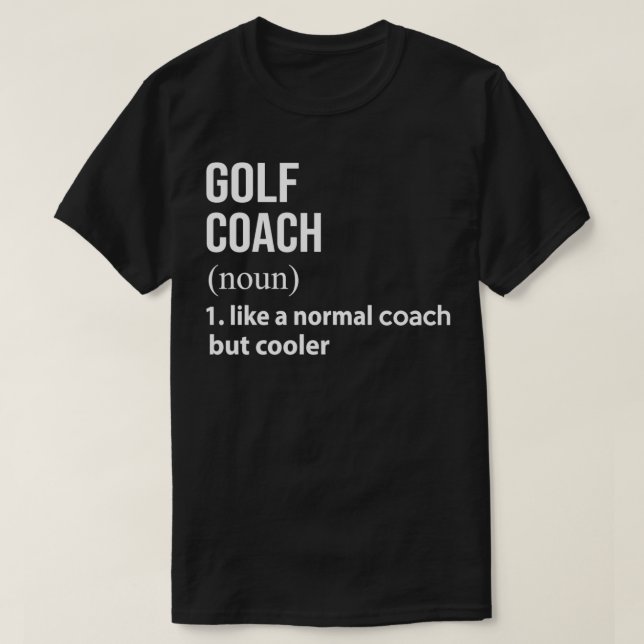 Camiseta Treinador de golfe como um treinador normal, mas m (Frente do Design)