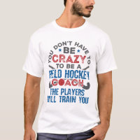 Treinador de hóquei de campo engraçado treinando l