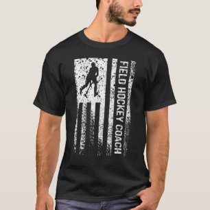 Camiseta Treinador de Hóquei em Campo - American Flag Vinta
