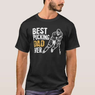 Camiseta Treinador De Hóquei Em Gelo Retro, Melhor Pai De P