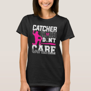 Camiseta Treinador de jogador de beisebol Catcher Hair Don'