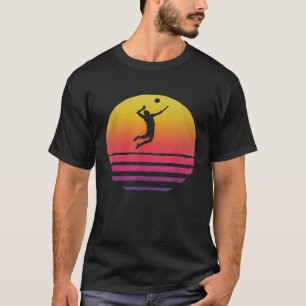 Camiseta Treinador de Jogos do Esporte de Voleibol Vintage
