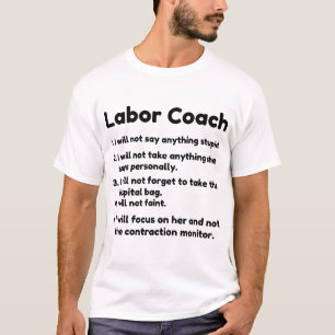 Camiseta treinador de mão de obra