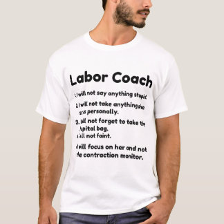 Camiseta treinador de mão de obra