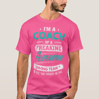 Camiseta Treinador de mergulho do treinador