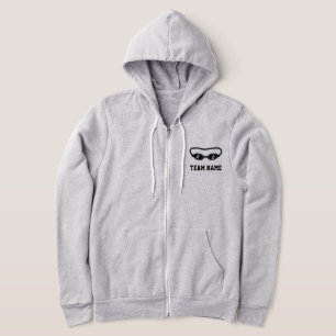 Camiseta Treinador de natação personalizado de capuz perfur