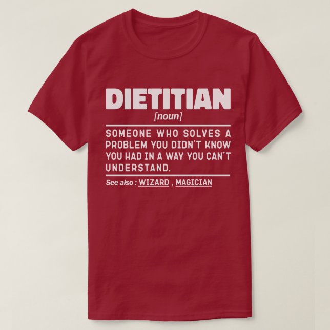 Camiseta Treinador de Nutrição de Definição Nutricional Die (Frente do Design)
