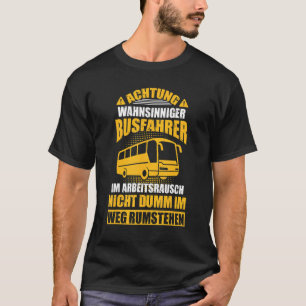 Camiseta Treinador de Ônibus da Escola de Barramento de Men