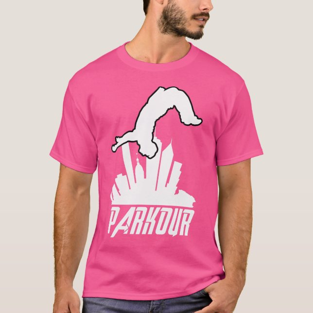 Camiseta Treinador de Parkour Corredor de Parkour Parcours (Frente)
