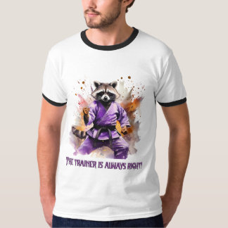 Camiseta Treinador de Racoon, esporte