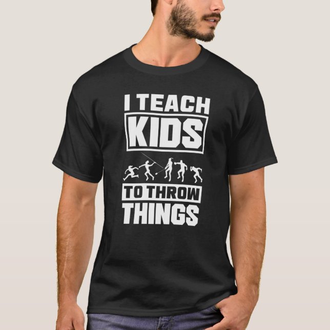 Camiseta Treinador De Rastreio E Campos Que Ensino Crianças (Frente)