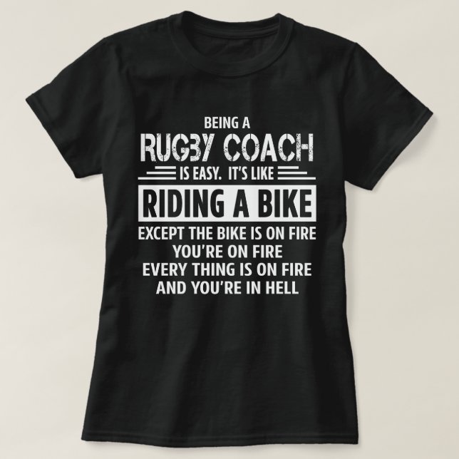 Camiseta Treinador de Rugby (Frente do Design)