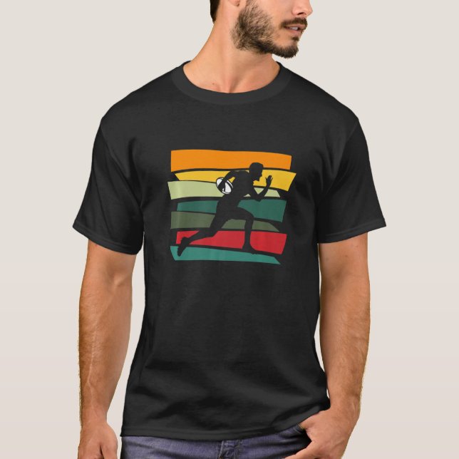 Camiseta Treinador de Rugby Player Retro (Frente)