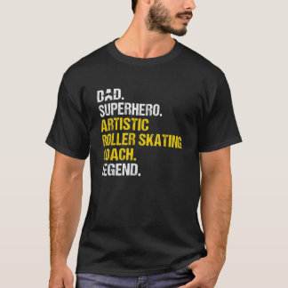 Camiseta Treinador de Sking do Super Herói do Pai Mens